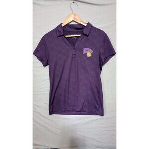 Western Illinois University Leather necks Women's Ladies Medium Purple Polo